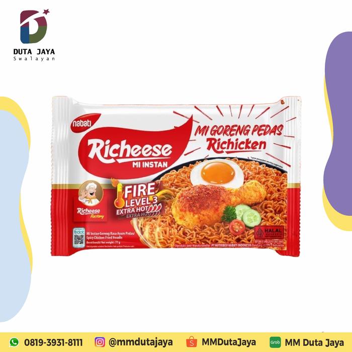 Gambar Richeese Mie Instan Goreng Ayam Pedas Richiken Level 3 dari MINI MARKET DUTA JAYA undefined Tokopedia