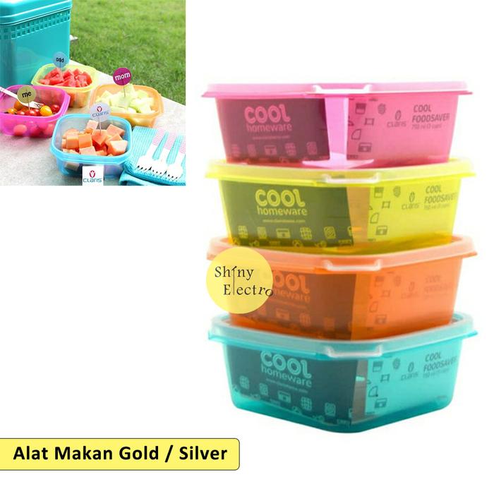 Gambar Murah Claris Lunch 750 mL Box Food Storage Plastik Persegi Kotak Makan - 750 mL dari ShinyElectroGroup undefined Tokopedia