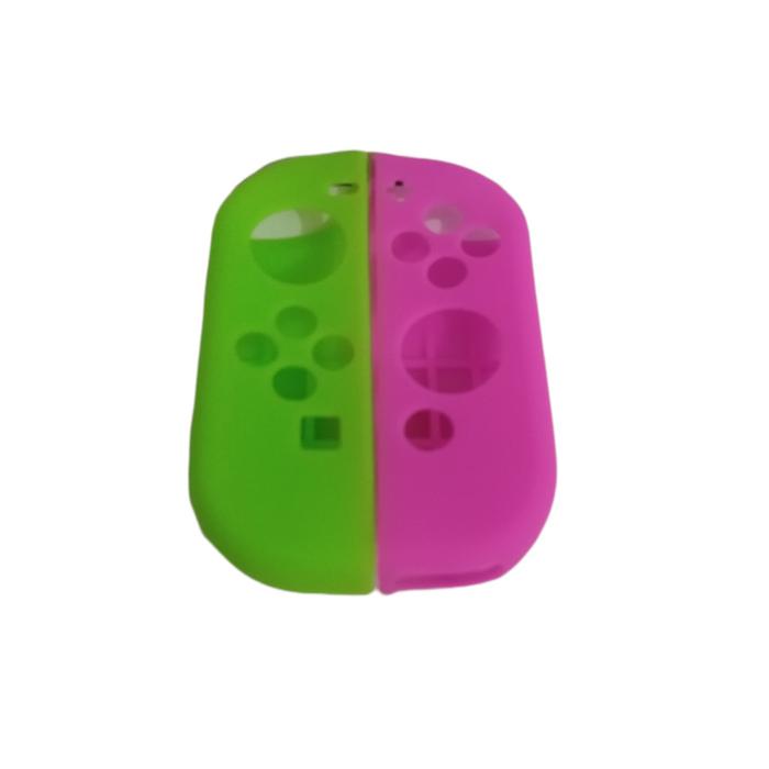 Karet Silikon Silicone Cover Case Joy Con JoyPad Nintendo Switch Oled  Green Pink