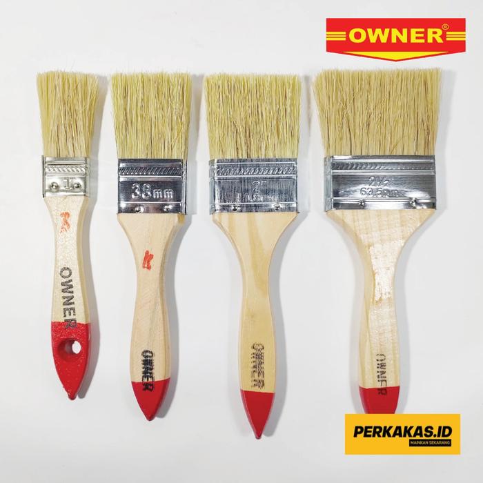 Gambar Kuas Cat Tembok Murah Halus Synthesis OWNER - 1,5 Inch dari Chat CFS undefined Tokopedia