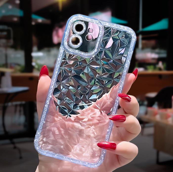 Jual iPhone 11 Pro Max XR X Xs Max Crystal Glitter Diamond Pattern
