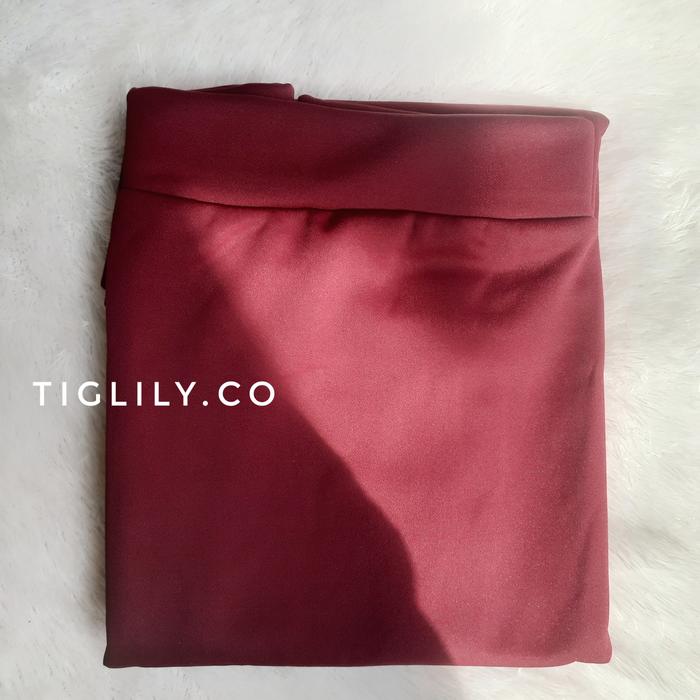 Gambar ROK SPAN PENDEK JUMBO / SPAN PENDEK SCUBA JUMBO BB 70-90KG - Maroon, L dari Miesha.id undefined 5 Tokopedia