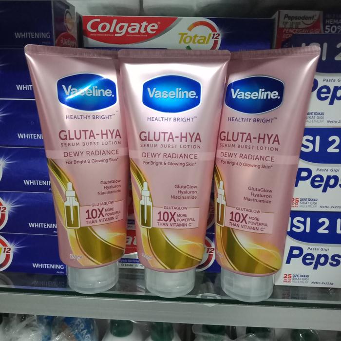 Gambar vaseline gluta hya 330ml - DEWY RADIANCE dari sehat898 undefined Tokopedia