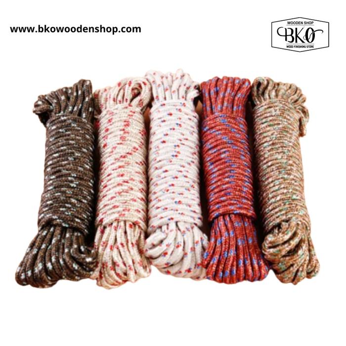Gambar Tali Jemuran / Tali Tambang Nilon Serbaguna 10 Meter dari BKO Wooden Shop Official undefined Tokopedia