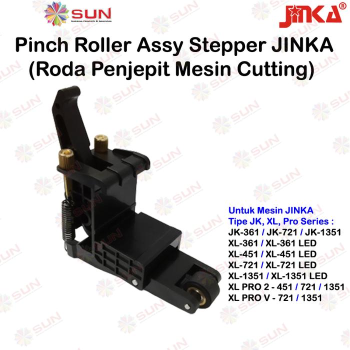 Gambar Pinch Roller Assy Stepper Roda Penjepit Kertas Mesin Cutting Jinka - JK / XL / PRO dari Sun Indonesia undefined 3 Tokopedia