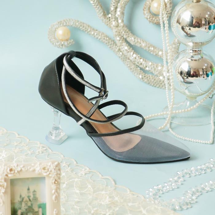 Gambar Alivelovearts Princess Collection Heels Mules Crystal Wanita - Black, 38 dari Alivelovearts undefined Tokopedia