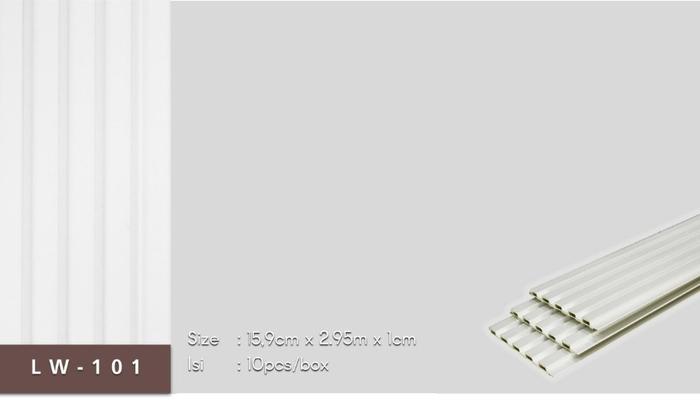 Gambar Wallpanel PVC LAIV Tebal 1cm /Wall Panel 3D Dekorasi Dinding Tipe Hira - LW - 101 dari Unique Carpet & Decoration undefined Tokopedia