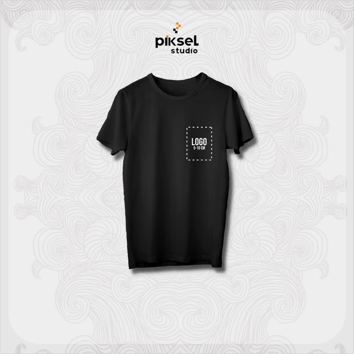 Gambar kaos custom satuan Sablon Print DTF tanpa minimal order FULL WARNA - LOGO, S dari Pikselstd undefined Tokopedia