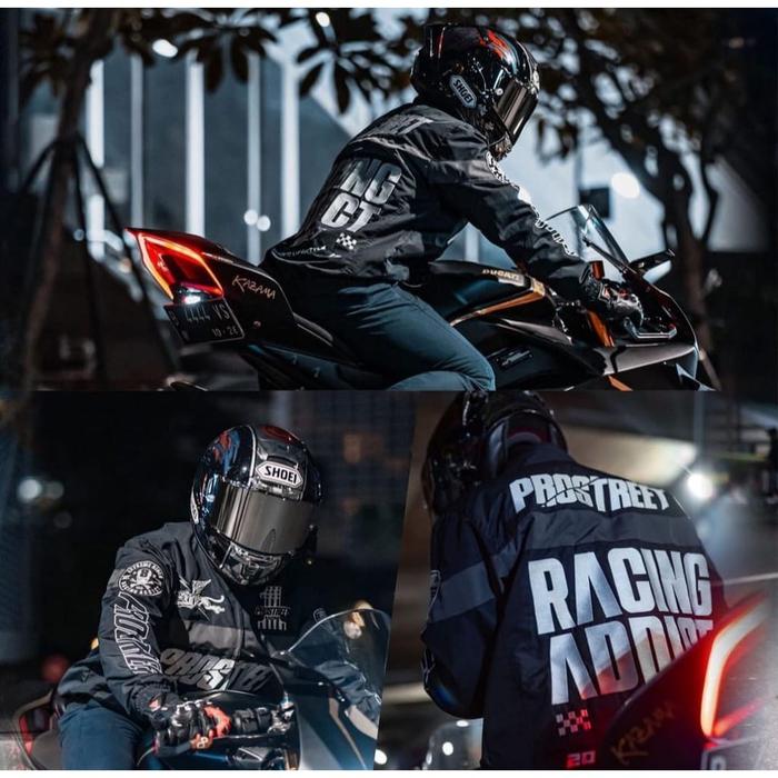 Gambar Jaket Racing Pria Jaket Naskar Bahan Halus Lembut - R A Hitam, L dari Adibastore17 undefined Tokopedia