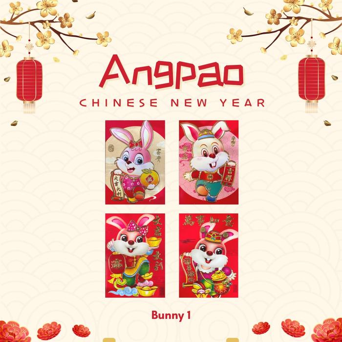 Gambar READY STOCK! ANGPAO IMLEK SHIO KELINCI 2023 HONG BAO FUNG PAU MURAH - BUNNY 1 dari Happiness Babyshop Bandung undefined Tokopedia