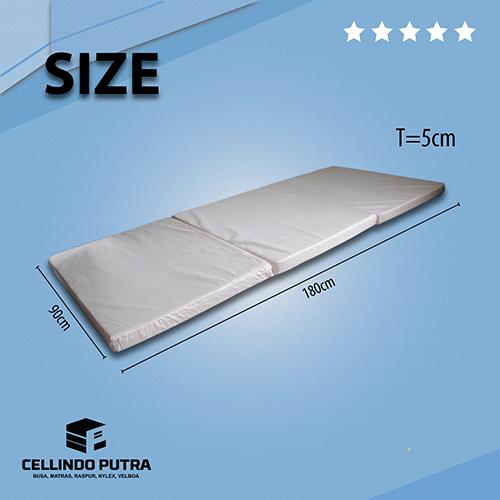 Gambar Kasur Busa Travel Mattress Lipat Tiga [Affordable] 5x90x180 - Cream 5x90x180 dari Cellindo Putra Foam undefined Tokopedia