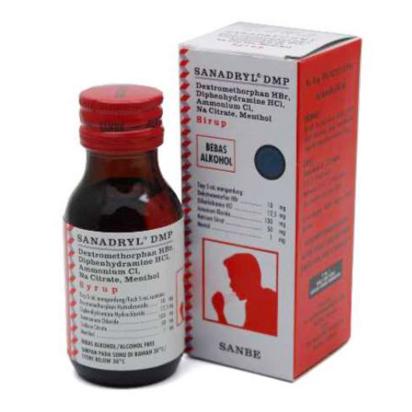 Gambar Sanadryl Sirup 60 ml Obat Batuk Kering dan Berdahak - Batuk Kering dari Apotek Alvin Farma undefined 4 Tokopedia