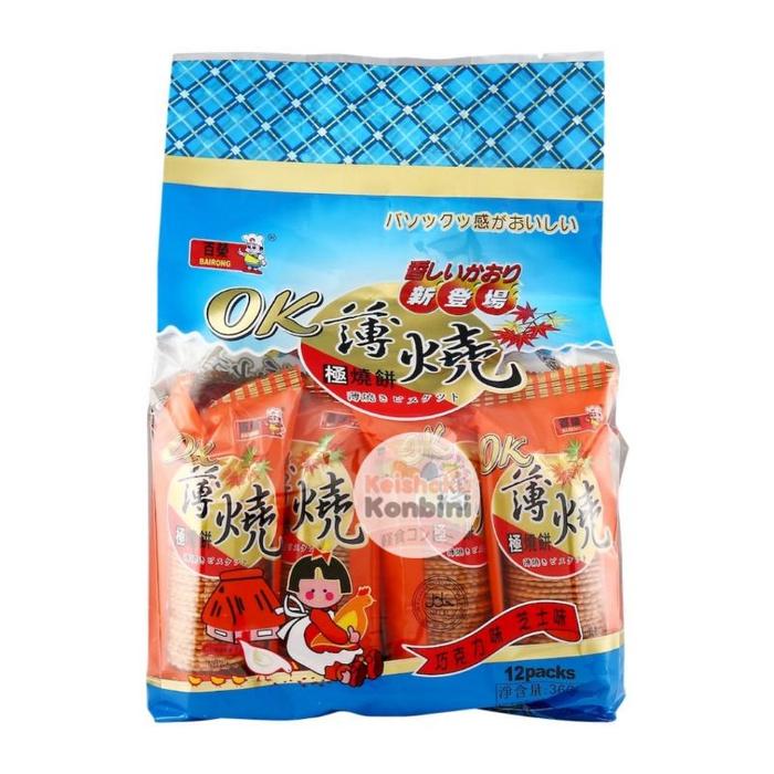 Gambar Bairong OK Thin Biscuit 360g / biskuit cemilan / cemilan impor / snack dari Keishoku Konbini undefined Tokopedia