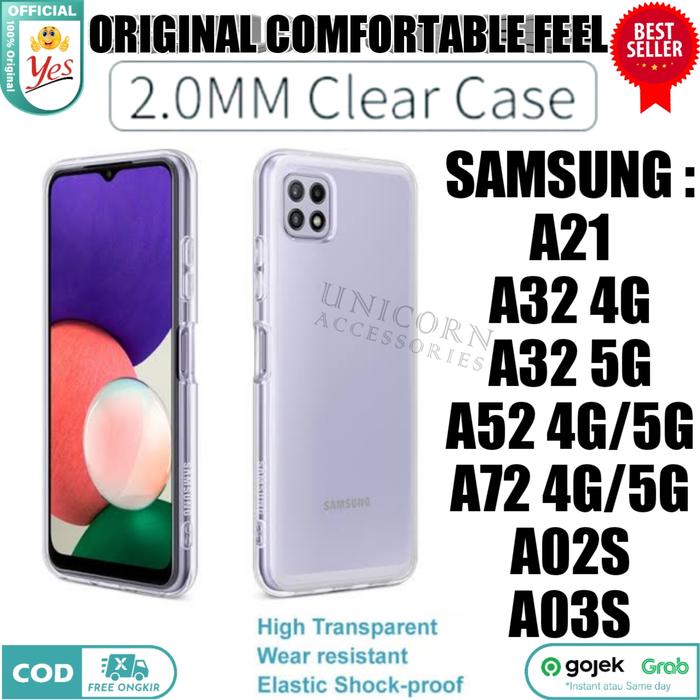 Promo Case Clear HD Samsung A21 A32 A52 A72 A03S A02 Casing