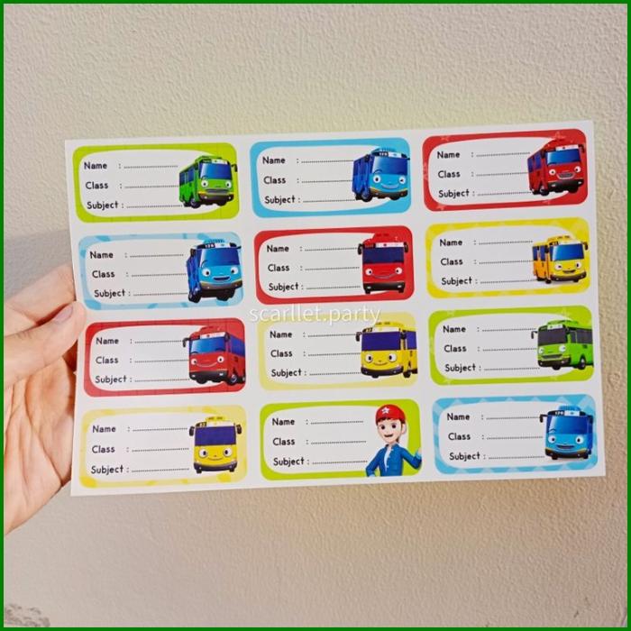 Gambar STIKER LABEL BUKU ROBLOX LABEL BUKU TULIS SEKOLAH LABEL NAMA COWOK GAM - tayo dari maslahatartemis undefined Tokopedia
