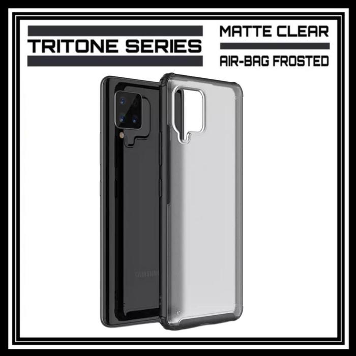 Gambar SAMSUNG GALAXY A42 / M42 5G TRITONE ORIGINAL MATTE CLEAR HARD CASE PC - HITAM., SAMSUNG A42 5G dari Original Shop Nillkin undefined Tokopedia