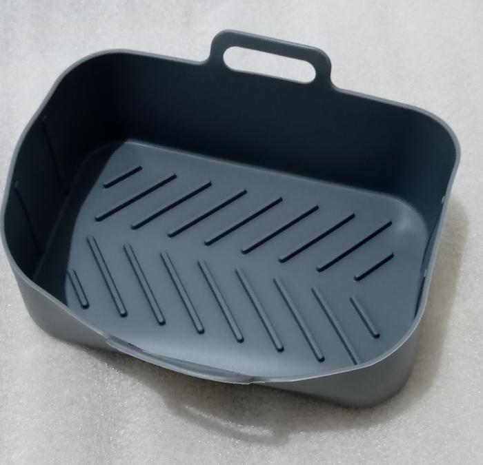 Gambar Wadah atau pot silikon untuk airfryer kotak 19.5 x 12.5 x 7 cm - Abu-abu dari Multi OL Shop_NEW undefined Tokopedia