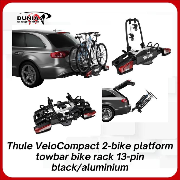 Jual Thule VeloCompact 2-bike platform towbar bike rack 13-pin