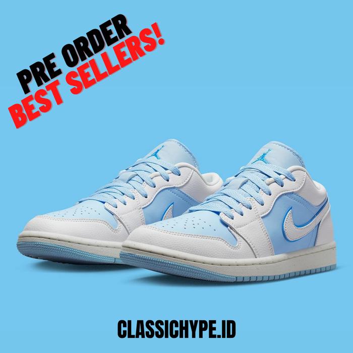 AIR JORDAN LOW REVERSE ICE BLUE 41 di Classichype Tokopedia