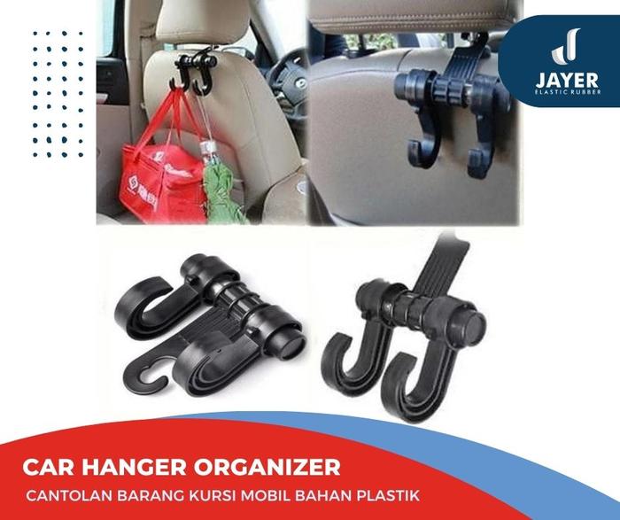 Gambar Gantungan Barang mobil Car seat headrest hanger Organizer car dari Jayerindo undefined Tokopedia