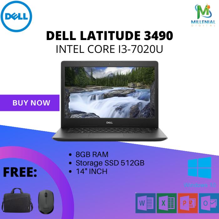DELL LATITUDE 3490 INTEL CORE I3-7020U/8GB RAM/512GB SSD/14