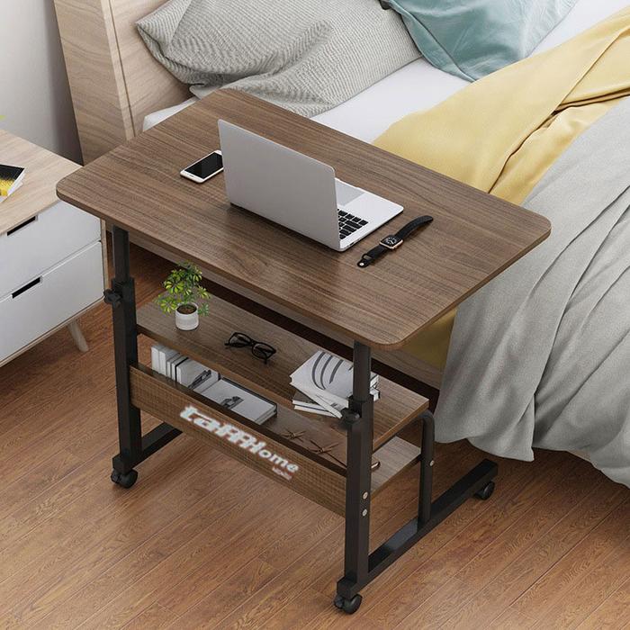 Gambar Meja Laptop Meja Belajar Adjustable Portable Laptop Desk Tiga Tingkat - Brown dari Ngapakers Gallery undefined Tokopedia
