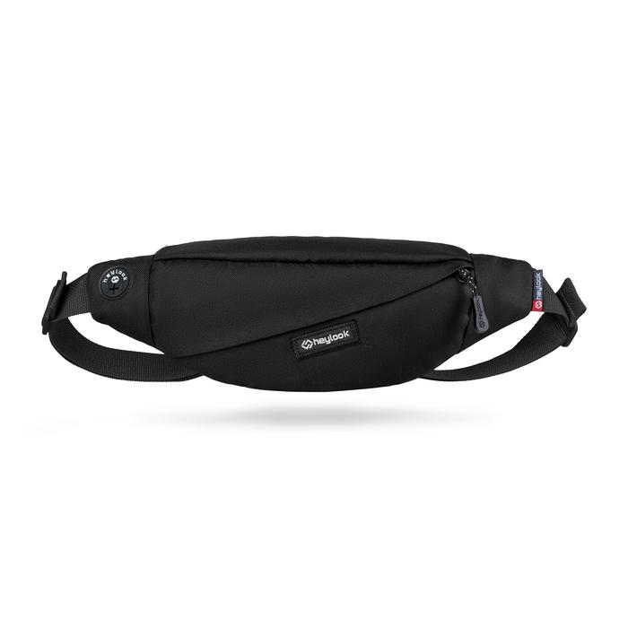 Gambar TAS SELEMPANG PRIA WAIST BAG NERO SLING BAG COWOK DISTRO - FULL BLACK dari HEYLOOK PROJECT undefined Tokopedia