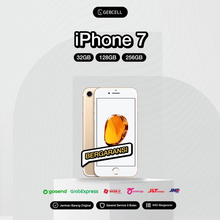 Gambar iPhone 7 32GB 128GB Jet Black Black Silver Gold Rose Gold Red Inter - Gold, 128 gb dari Gebcell undefined Tokopedia