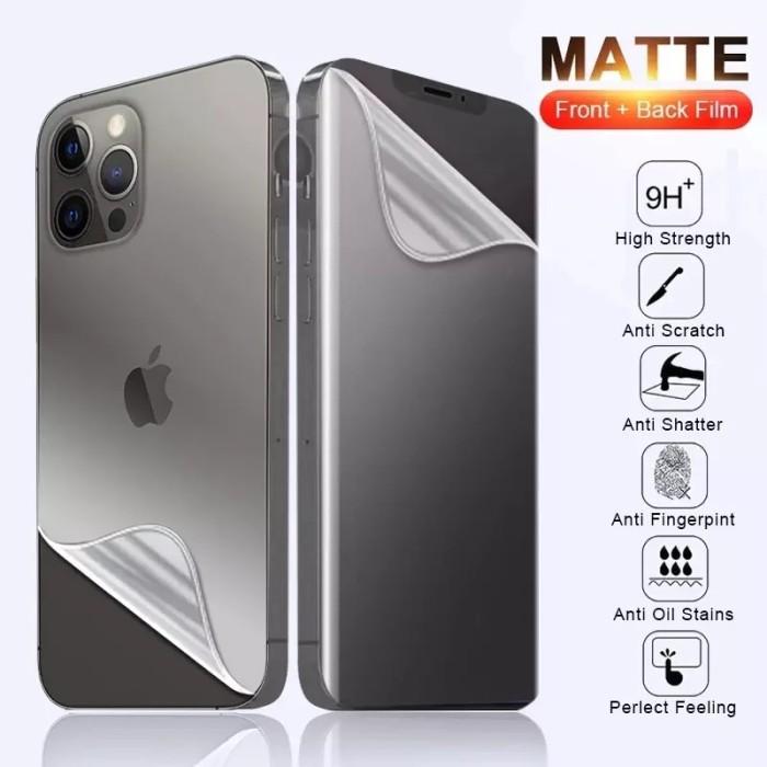 IPHONE 11 PRO/ MAX HYDROGEL MATTE CLEAR FRONT+BACK SCREEN TPU COVER  IPHONE 11, FRONT