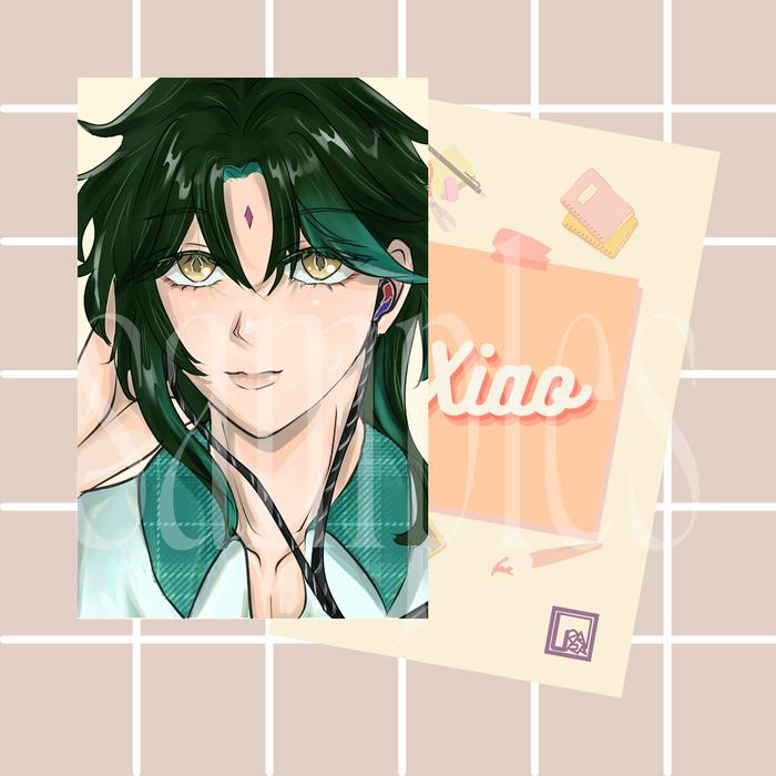 Gambar Photocard Genshin Impact Anime Anemo Boys - Xiao dari AttelierNoa undefined Tokopedia
