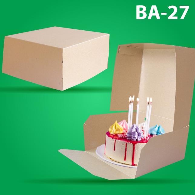 Jual Paper Box Dus Kue Cake Roti Makanan B27k4 Laminasi 20x20x10 Di ...