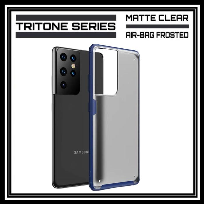 Gambar SAMSUNG GALAXY S21 ULTRA TRITONE ORIGINAL FUZE MATTE CLEAR HARD CASE - BIRU NAVY, SAM S21 ULTRA dari Original Shop Nillkin undefined Tokopedia