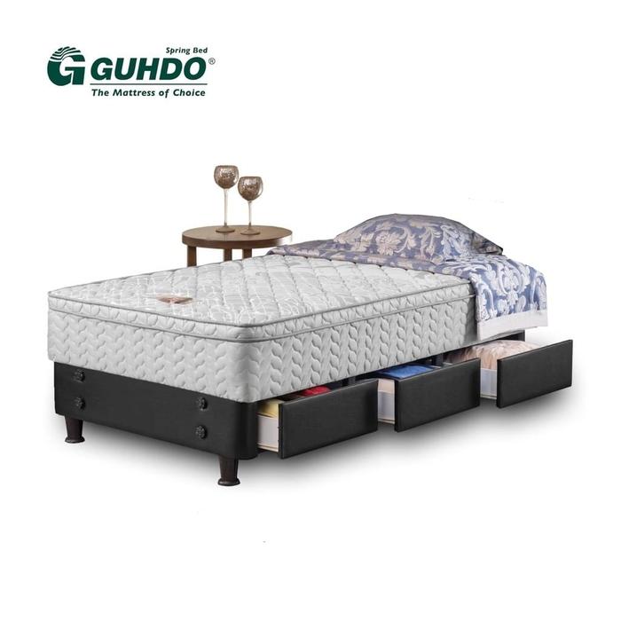 Gambar Springbed Guhdo Drawer Bed Standard Plush Top/ Kasur Guhdo Drawer Bed - Tanpa Sandaran, 90 x 200 dari Gaya Abadi Furniture undefined Tokopedia
