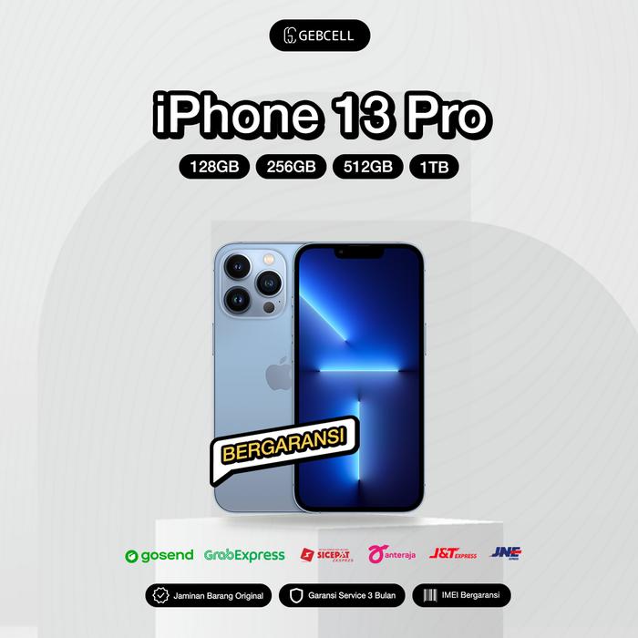 Gambar iPhone 13 Pro 128GB 256GB 512GB 1TB Second - Sierra Blue, 128 gb dari Gebcell undefined Tokopedia