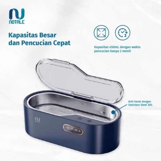 Gambar Notale Ultrasonic Cleaner Pembersih Kacamata Perhiasan Alt Eracleaner - NAVY dari Pins Store Tangerang undefined Tokopedia