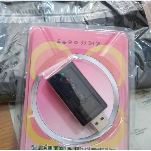 Gambar Soundcard USB Mini 7.1 Channel / Sound Card USB 7.1 External - PACKING PINK dari Oktha Store undefined Tokopedia
