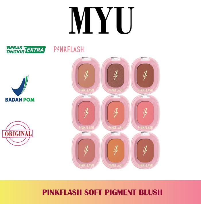 Gambar PINKFLASH Soft Pigment Blush | Blush On dari MYU Cosmetic undefined Tokopedia