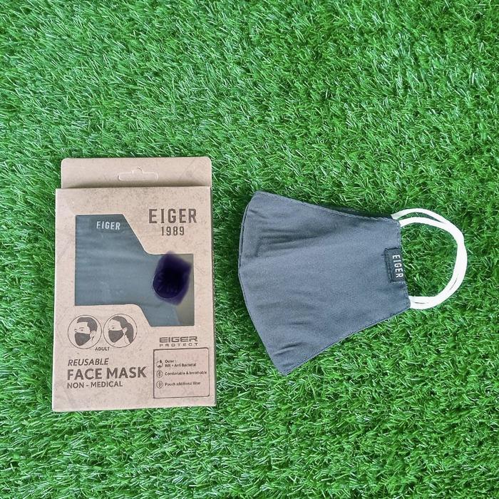 Gambar Masker Eiger Non Medis 2 Layers Face Mask KAI - Original - Biru Navy dari TD SPEEDSHOP undefined Tokopedia