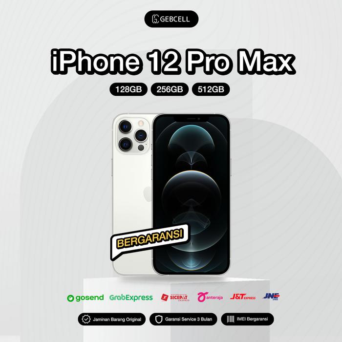 Gambar iPhone 12 Pro Max 128GB 256GB 512GB Second - Silver, 128 gb dari Gebcell undefined Tokopedia