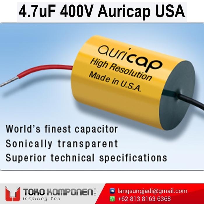 Gambar 4.7uF 400V Auricap Metalized Polypropylene Capacitor MKP 4,7uF 450V dari Langsung Jadi Electronics undefined Tokopedia