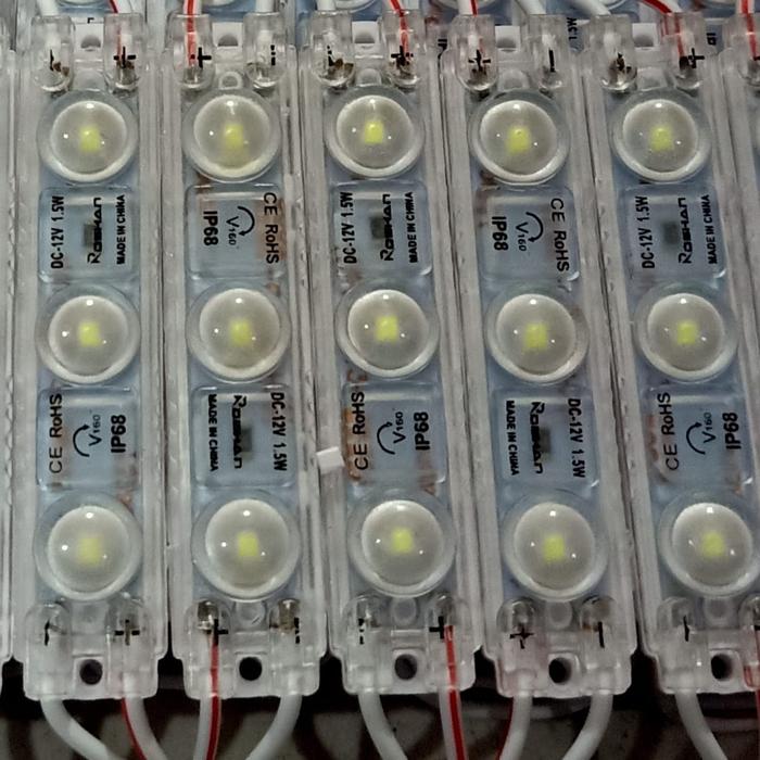 Gambar Lampu modul LED 12v 3mata LED Mudule Neon Box Led - Brighit White dari Star Of Life 57 57 undefined Tokopedia