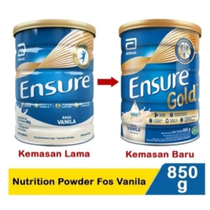 Gambar ENSURE Vanila 900GR - 850GR Gold kemasan Baru dari San ly chin undefined Tokopedia