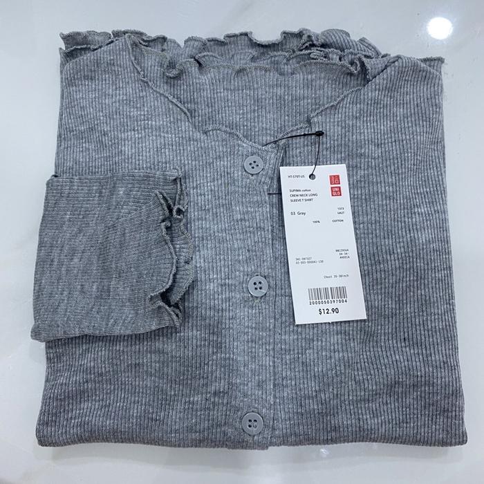 Gambar CARDIGAN WANITA CROP RAJUT / CARDIGAN CROP TOP RAJUT KOREAN OUTWEAR - ABU MISTY dari Toko Dinand undefined Tokopedia