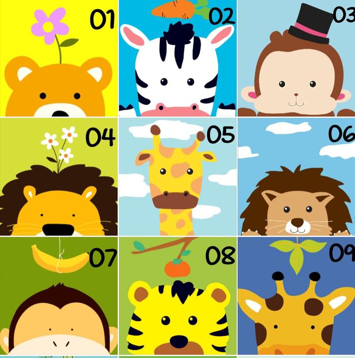 Gambar Children Canvas Painting by Numbers - Mainan Edukasi Melukis Mewarnai - Prakarya Anak - DIY Painting Art and Craft - A, 01 dari Joyjoyshop.id undefined Tokopedia