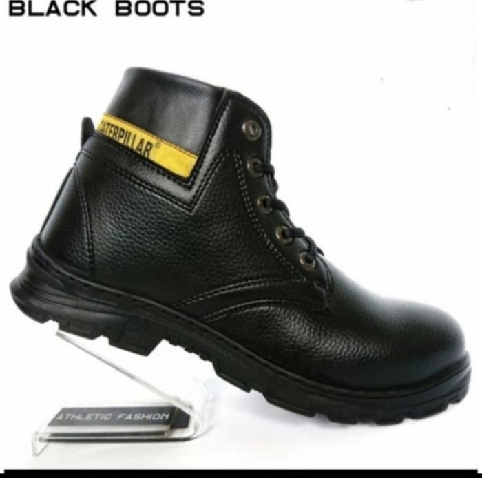 Gambar safety shoes sepatu safety Caterpillar boots Bromo warna Tan suede - Hitam, 39 dari deomastershop undefined Tokopedia