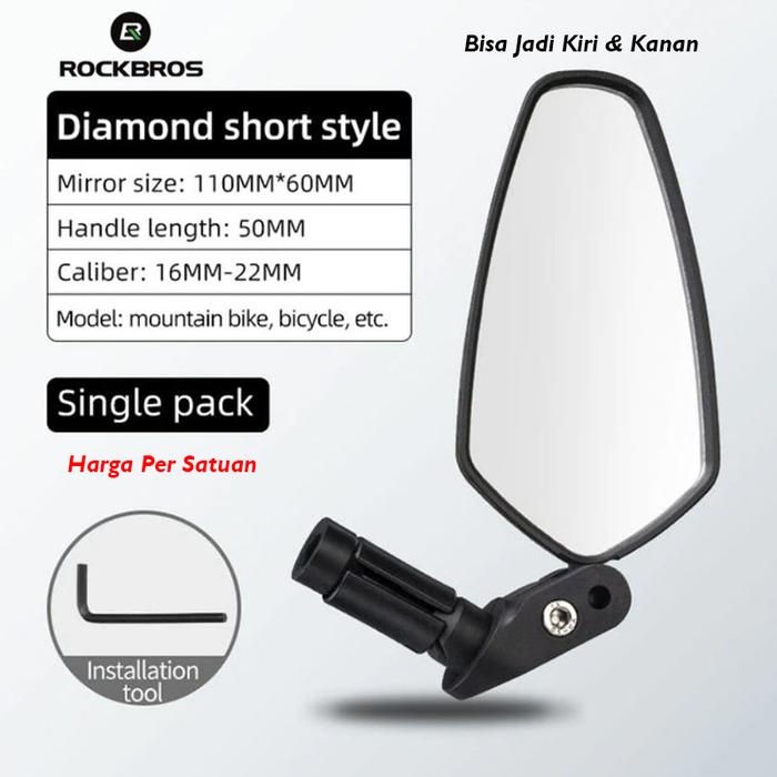 Gambar Rockbros FK-211 Kaca Spion Sepeda 360 Derajat Bicycle Rearview Mirror dari vesantra undefined Tokopedia