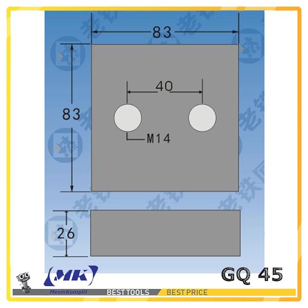 Gambar Part Mata Potong Besi Mesin Bar Cutter Otomatis - 83x83x26 dari mesinkomplit undefined Tokopedia
