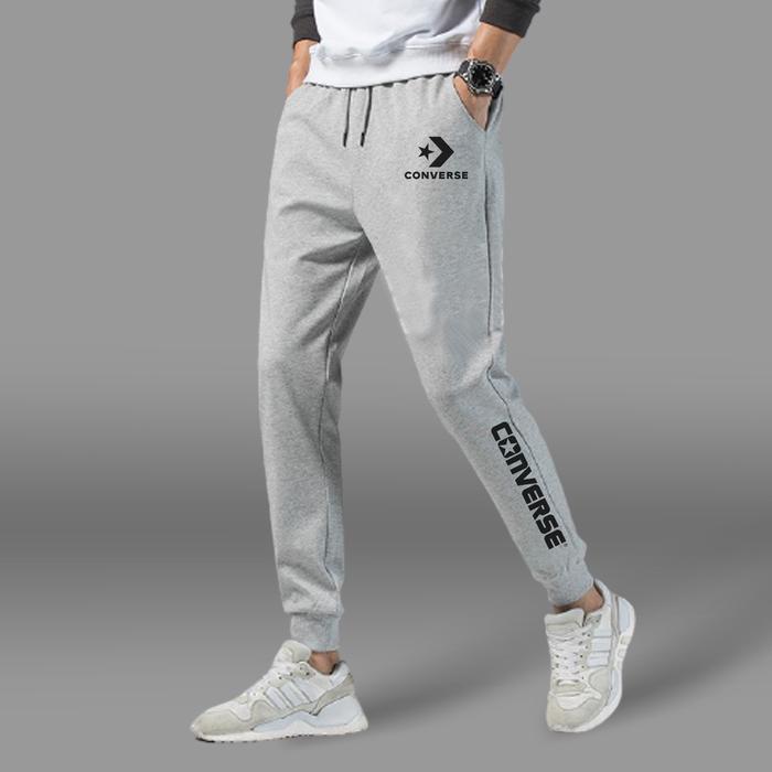 Gambar celana training pria panjang jogger olahraga - ABU MUDA, M dari Tiara Fashion Store_NEW undefined Tokopedia