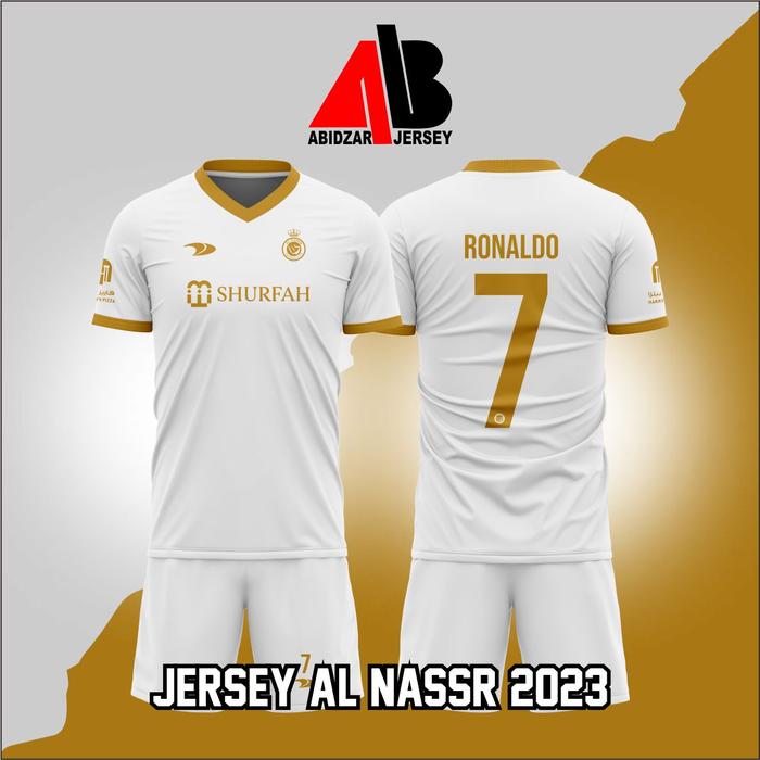 Gambar JERSEY RONALDO AL NASSR LIGA ARAB SAUDI - Putih, L dari Abidzar Jersey undefined Tokopedia