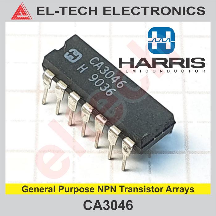 Gambar CA3046 CA 3046 General Purpose NPN Transistor Arrays - HARRIS dari ELTECH online undefined Tokopedia